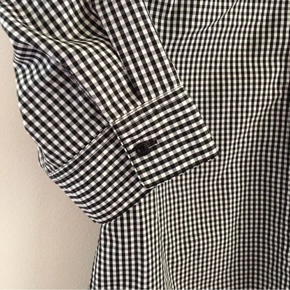 Valerie Stevens Button Down Check Shirt | Size Medium Petite - Picture 3 of 7